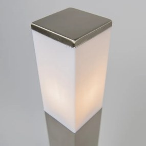 Kültéri lámpa acél 80cm IP44 - Malios földszúróval és kábelbevezetővel