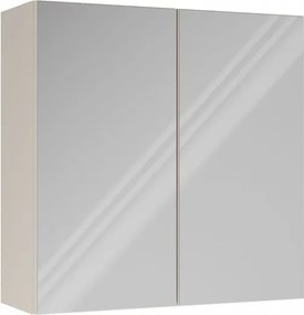 POLA 2DL fürdőszoba szekrény 60x22x60 cm mosdóval, tükörrel, kasmír