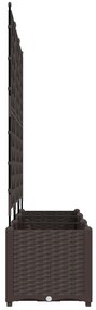 Kertvirágcserép rácsos 3 db Barna 120x40x143 cm