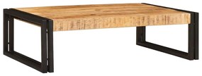 Fürdőszobai polc polcokkal 80 x 50 x 23 cm Tömör mangófa és vas