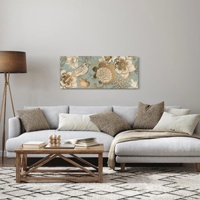 Kép - Kert egy madárral (120x50 cm)