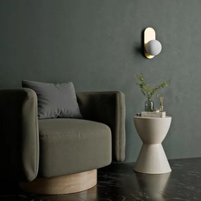 Fali lámpa 1xE27/40W/230V arany/fehér