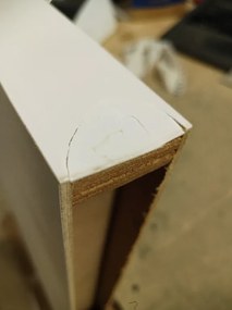 AKCIÓ Fali polc SHELORA 120x23,5 cm, fehér II. osztály