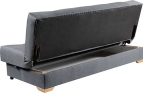 Kinyitható heverő, szürke, GINY