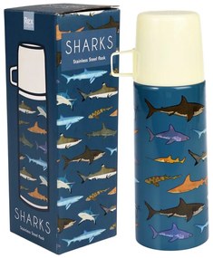 Kék gyerek termosz 350 ml Sharks – Rex London