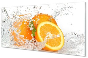 Üvegképek Narancs vízben 120x60cm
