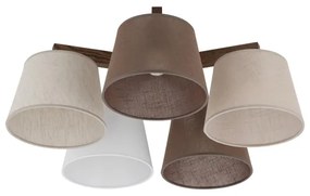 Brilagi - Felületre szerelhető csillár LATTE 5xE27/15W/230V fenyő/mix