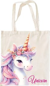 Unikornis Mystic vászontáska, bevásárlótáska 44 cm