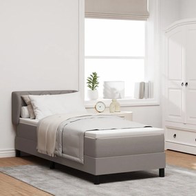 Boxspring Ágy Matrac 80x200 cm Taupe Szövet