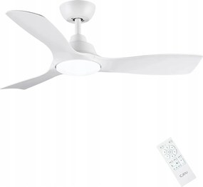 Cjoy 1113-3B mennyezeti ventilátor Led világítással fehér 107 cm távirányító