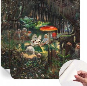 Fotótapéta Fali tapéta Hálószobába és Nappaliba Meseerdő 250x250 cm