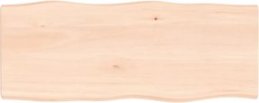 vidaXL asztallap 100x40x(2-4) cm kezeletlen tömör fa élőszegélyes