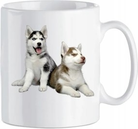 Ajándék bögre szibériai husky 330 ml