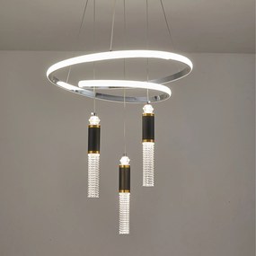 Glamour mennyezeti lámpa függesztett Led csillár Távirányító 78W nappaliba, hálószobába