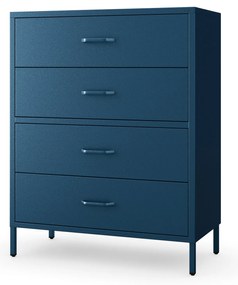 Komód CARLA , 800 x 1015 x 400 mm, Modern: sötétkék