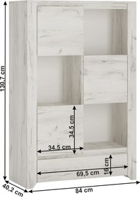 komód typ 31, fehér craft, ANGEL