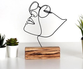 Fém szobor Girl – Mioli Decor