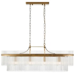Endon 112573 - Csillár láncon MARIETTA 4xE14/6W/230V réz/átlátszó