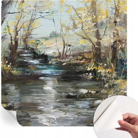 Dekoratív Öntapadós Tapéta Divatos Minták Erdei patak 250x250 cm