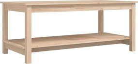 vidaXL tömör fenyőfa dohányzóasztal 110 x 55 x 45 cm
