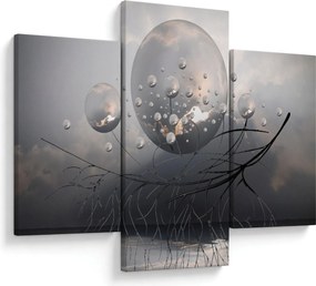 Absztrakt gömbök képe (90x60 cm)