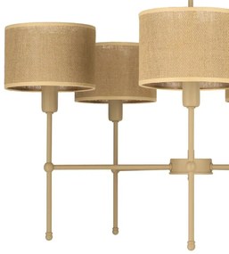 MADELA rudas csillár 5xE14/40W/230V juta/bézs