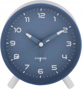 Ébresztőóra, elemes asztali óra hálószobába, íróasztalra kék Orgullo