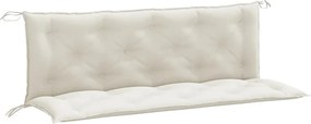 vidaXL 2 db melange krémszínű szövet kerti padpárna 150 x 50 x 7 cm
