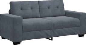 vidaXL sötétszürke bársony loveseat kanapé 180x77x82 cm