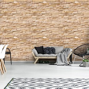 Fotótapéta - Homok téglafal (152,5x104 cm)