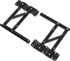vidaXL Ágyemelő mechanizmus 2 pcs Fekete 340 x 95 x 40 mm Vas