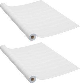 vidaXL 2 db fehér faszínű öntapadó PVC ajtófólia 210 x 90 cm
