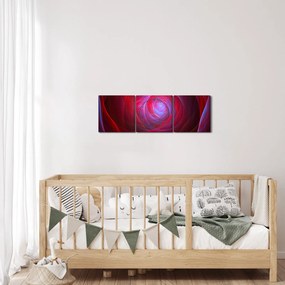 Absztrakt szemek képe (órával) (90x30 cm)