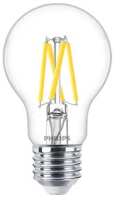LED lámpa , égő , izzószálas hatás , filament , E27 foglalat , 3.4 Watt , meleg fehér , 2700-2200 , CRI&gt;90 , DimTone , Philips , Master
