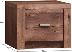 Éjjeliszekrény, kőris világos, INFINITY I-24