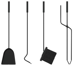 5 darabos kandallószerszám-készlet 18 x 66 cm acél