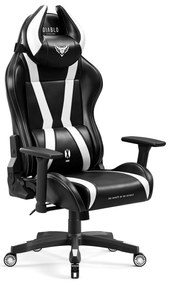 Gamer szék Diablo X-Horn 2.0 Átlagos méret, Fekete-fehér