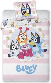Bluey Joyful gyerek, ovis ágyneműhuzat 100×135cm, 40×60 cm