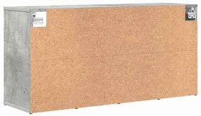 Cipősszekrény polcokkal Beton szürke 103 x 30 x 51 cm Faanyag