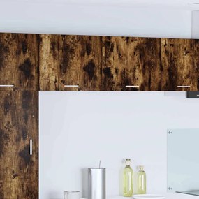 Függő szekrény Riga Füstölt tölgy és fehér 50 x 31 x 40 cm