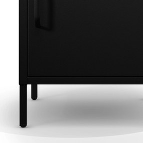 Fekete fém éjjeliszekrény – MIA Modern 424 x 595 x 400 mm