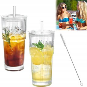 2DB Latte Smoothie Pohár 600 ML Szett Új 2026