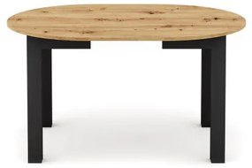 Bővíthető étkezőasztal WILY artisan tölgy/fekete