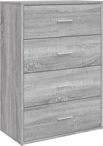 vidaXL szürke sonoma színű szerelt fa tálalószekrény 60 x 31 x 84 cm