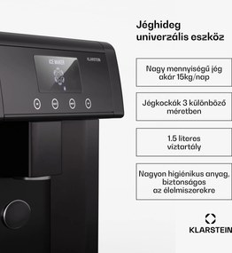 Klarstein Eiszeit rozsdamentes acél jégkocka készítő 3 jégkocka méret ezüst