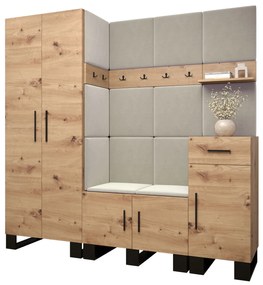 Előszobabútor Amanda 1 (artisan tölgy + bézs). 1085857