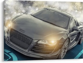 Audi autó képe - szürke (70x50 cm)