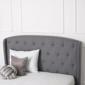 Szürke Kárpitozott Ágykeret 140x200 ANGELO