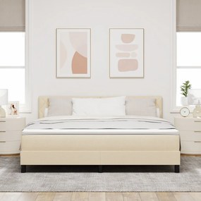 Box Spring Ágy Matraccal Krém 180x200 cm Szövet