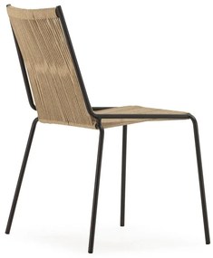 Bézs fém rakásolható étkezőszék szett 2 db-os Emily – Marckeric